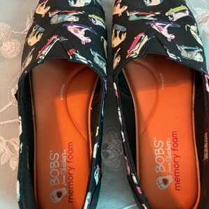 Skechers BOBS Women's Flats with Dog Pattern